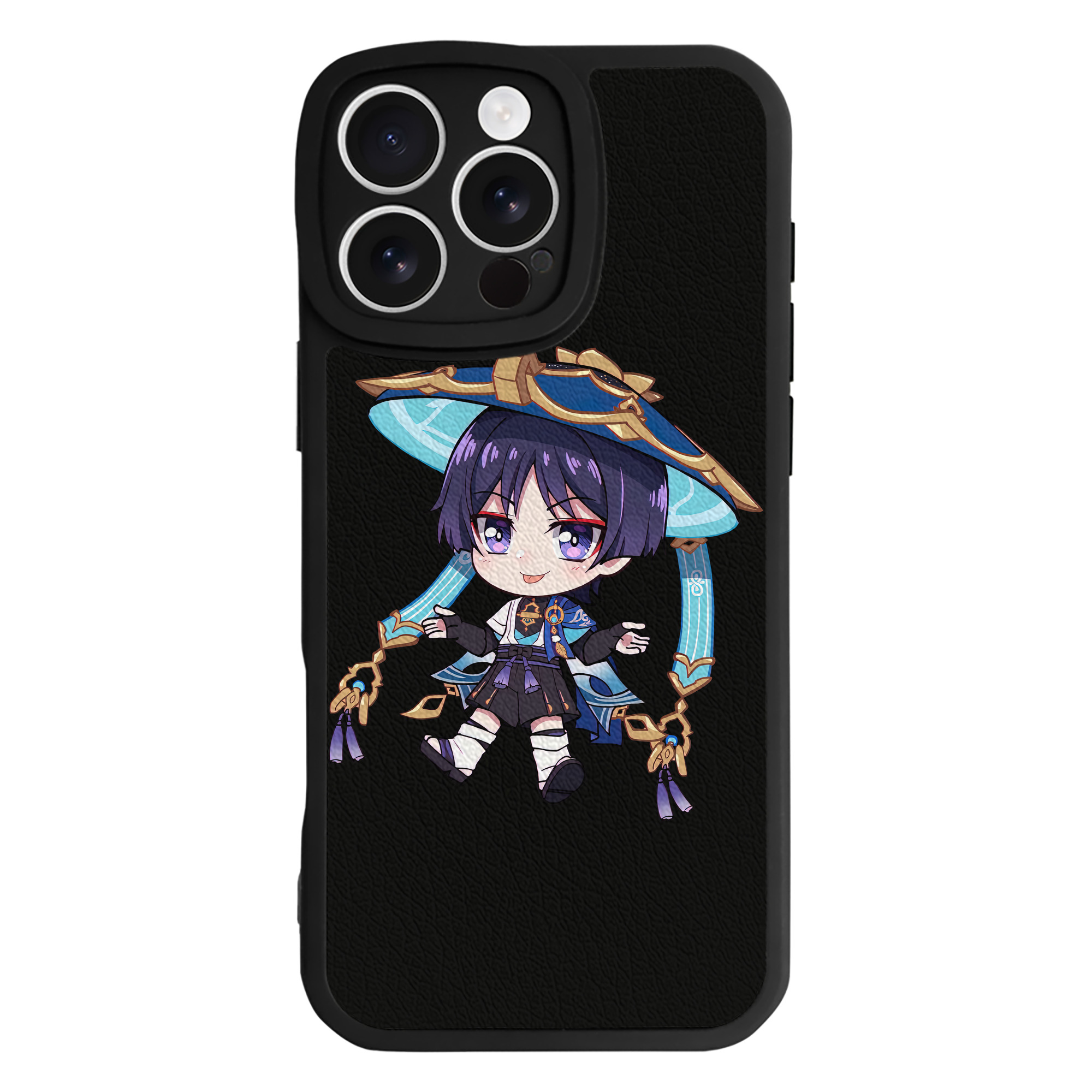 げんし神 さんペい genshin Sanpei 【iPhone 16シリーズ対応】シリコンスマホケース（レザー調） 材質：シリコン